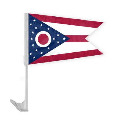 Ohio Car Flags 12x16 inch
