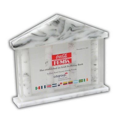 Building Lucite® Embedment Award (7 1/4" x 6" x 1 1/2")