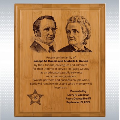 Bamboo Memorial Plaque (10.5" x 13")