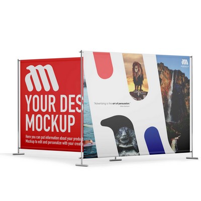 Sublimated Backdrop 8' x 8' - FABRIC AND STAND