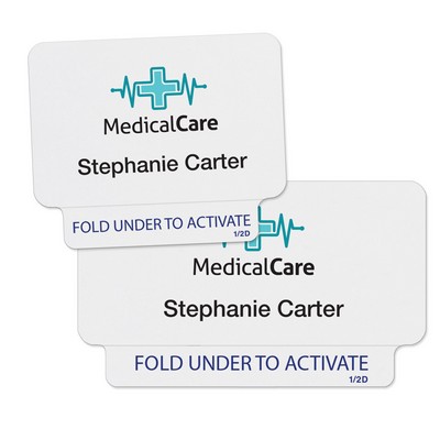 TEMPbadge ONEstep Expiring Badges, Thermal-Printable, 1/2-Day