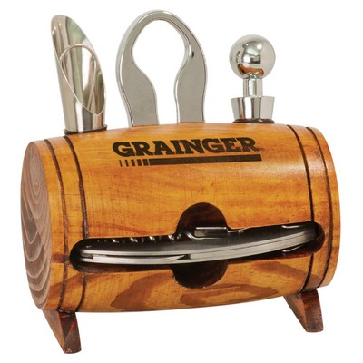 Barrel 4 Piece Wine Tool Set
