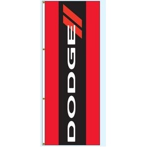 Double Faced Free Flying Drape Flags (Center Panel - Dodge®) (3' x 8')