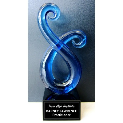 New Age Blue Swirl Color Crystal