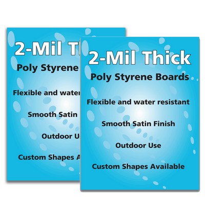 High Impact Polystyrene (Hips)-.06"-8.5X11-Polystyrene Board-Dbl Sided