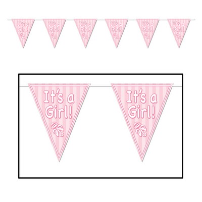 It's A Girl! Pennant Banner