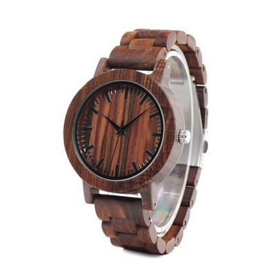 Zebra Wood Watch