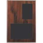 Cherry Finish Slide In Frame Plaque with Window