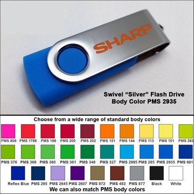 Swivel Flash Drive - 128MB Memory - Body PMS 2935