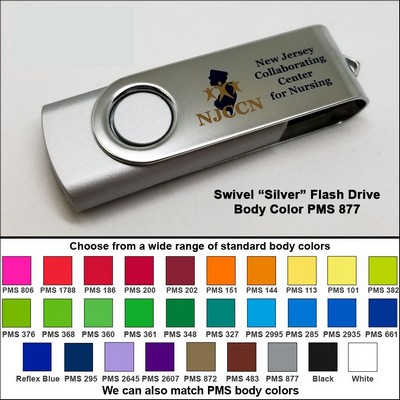 Swivel Flash Drive - 16 GB Memory - Body PMS 877