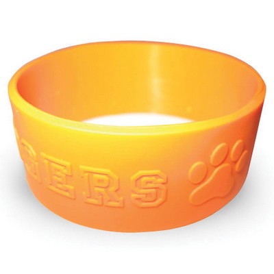 1" Segmented Embossed Silicone Wristbands