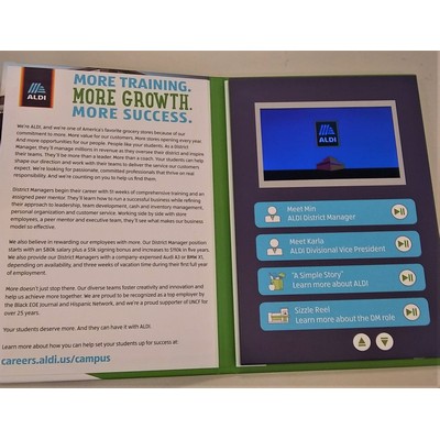 5" Dia. Screen High Definition Video Card (Hard Cover)