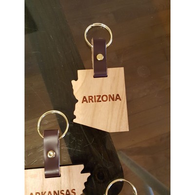 Hardwood State Keychains