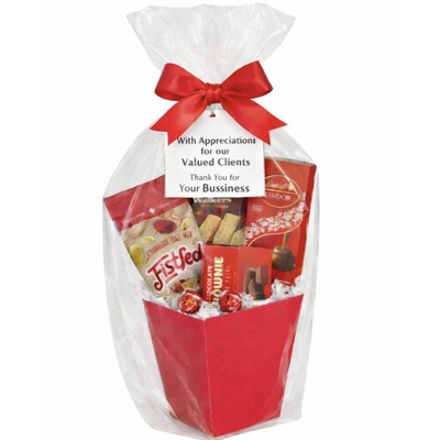 Lindt Truffles, Cookies & Snack Basket