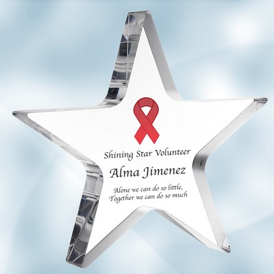 Color Imprinted Acrylic Star Award (S)