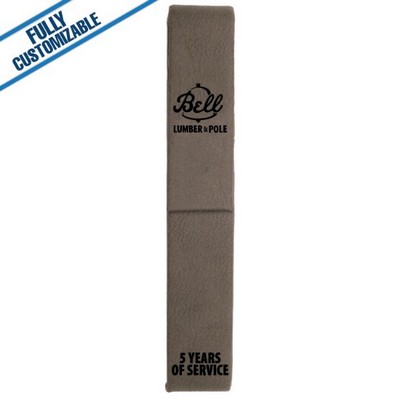 Gray Leatherette - Single Pen Case