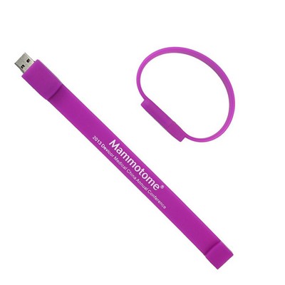 Silicone USB Flash Drive Wristband Bracelet