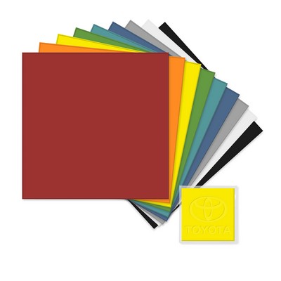 Premium 11" x 11" Debossed Microfiber Cloth, in Clear Vinyl Pouch