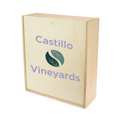 Twine Living® 3-Bottle Wood Wine Box