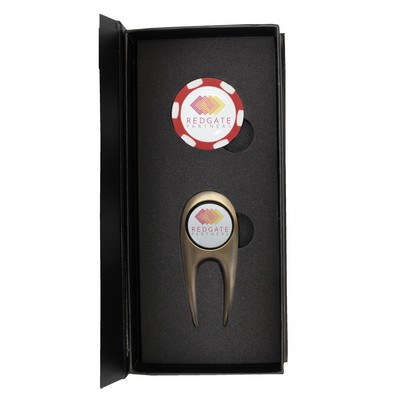 Scotsman's Resin Domed Poker Chip Gift Box