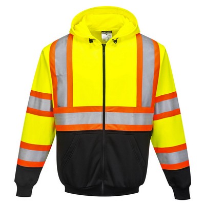 Kansas Hi-Vis Contrast Tape Zipped Hoodie