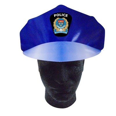 Police Hat headband w/Elastic Band