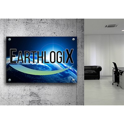 1/4" Full Color Acrylic Print Lobby Sign- 16" x 24"