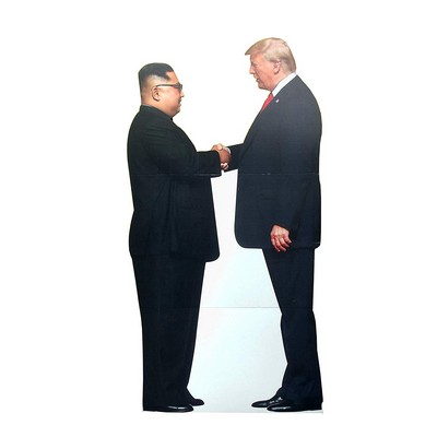 Donald Trump & Kim Jong Un Cardboard Cutout Stand Up| Standee Picture Poster Photo Print 6'