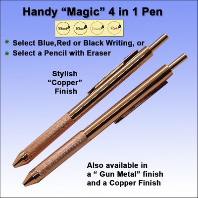 "Magic" 4" 1 Metal Pen - Copper Finish