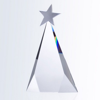 Metal Star Tri-Triangle Crystal Award