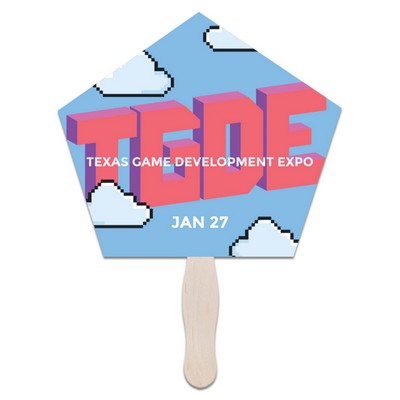 Pentagon Hand Fans