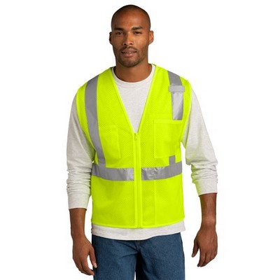 CornerStone ® ANSI 107 Class 2 Mesh Zippered Vest.