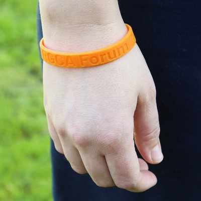 Debossed Silicone Bracelets - 12mm