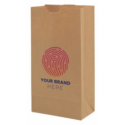 Full Color 1-Sided SOS Kraft Paper Bags (4.25" x 8.1875" x 2.375")