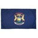 Michigan Indoor Parade Flag w/Fringe (4'x6')