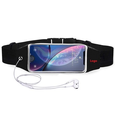 Running Belt, Water Resistant Fanny Pack Sports Fitness Waist Pouch Full TOUCHSCREEN FUNCTIONALITY