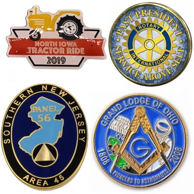 1.75" Custom Photo Etched Lapel Pin