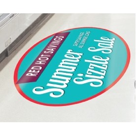 12" Diam. Full Color Repositionable Circle Floor Decal