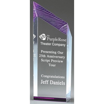 Glacier Tower Award, Purple, 10"H