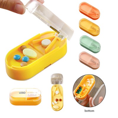 2-in-1 Pill Box with Cutter