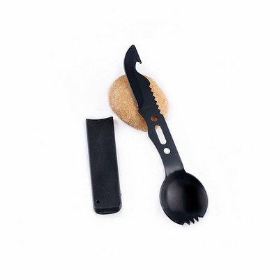 Multi Function Emergency Survival Whistle With Spoon