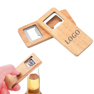 Wooden Handle Corkscrew Steel Opener