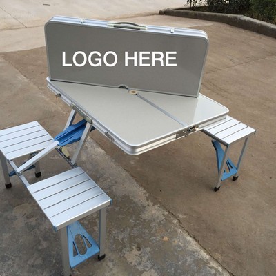Aluminum Folding Table w/Seats