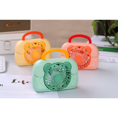 Portable USB Charging Tiger Fan w/Colorful Lights