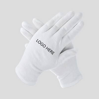 White Cotton Work Gloves