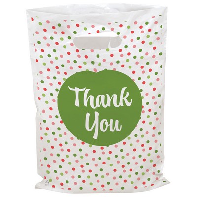 Polka Dots Seasonal Predesigned Plastic Bag (9" x 13")