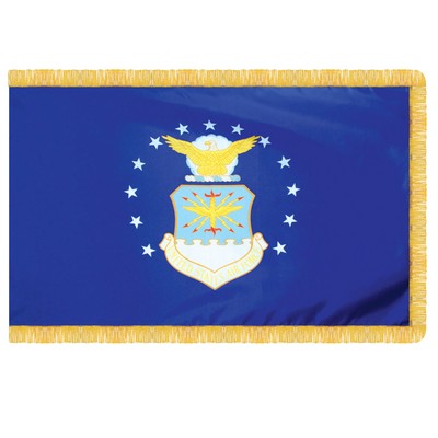 Air Force 3' x 5' Nylon with Pole Hem and Fringe