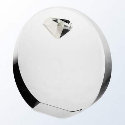 Diamond Circle Crystal Award, 6"H