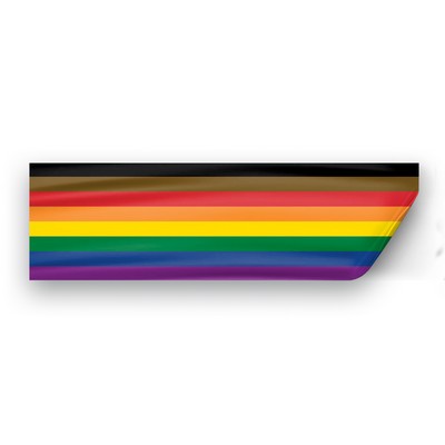 3" x 10" People of color Pride Window Decals