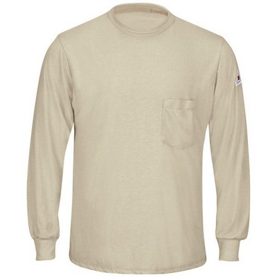 Bulwark® Men's Long Sleeve Lightweight Knit T-Shirt - Khaki Tan